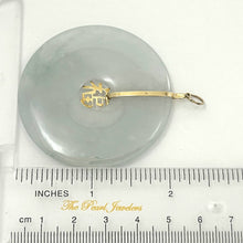 Load image into Gallery viewer, 14k Yellow Gold “Blessing” Disc Jadeite Pendant
