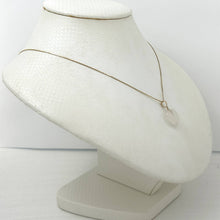 Load image into Gallery viewer, 14k Gold White Jade Heart Pendant