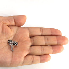 Load image into Gallery viewer, 14k Solid White Gold Coconut Tree Diamond Pendant Necklace