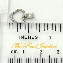 Load image into Gallery viewer, 14k Solid White Gold Diamond Love Heart Pendant Necklace