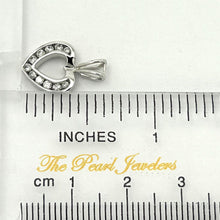Load image into Gallery viewer, 14k Solid White Gold Diamond Heart Pendant Necklace