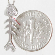 Load image into Gallery viewer, 14k Solid White Gold Fish Skeleton Diamond Pendant Necklace