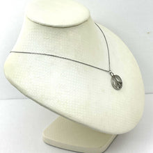Load image into Gallery viewer, 14K Solid White Gold Peace Sign Diamond Necklace
