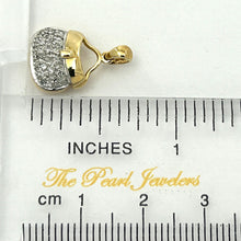 Load image into Gallery viewer, 14k Solid Yellow Gold 28-Diamond Purse Pendant