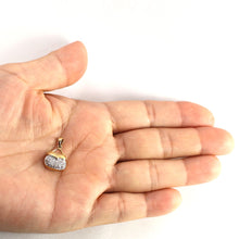 Load image into Gallery viewer, 14k Solid Yellow Gold 28-Diamond Purse Pendant