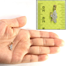 Load image into Gallery viewer, 14k Solid Yellow Gold Butterfly Diamond Pendant