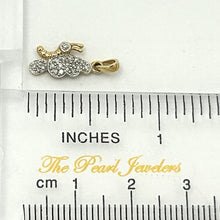 Load image into Gallery viewer, 14k Solid Yellow Gold Butterfly Diamond Pendant