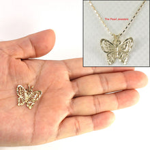 Load image into Gallery viewer, 14K Solid Yellow Gold Butterfly Pendant Charm