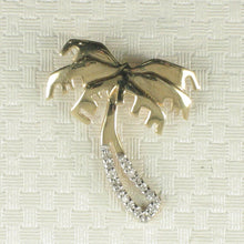 Load image into Gallery viewer, 14k Solid Yellow Gold Coconut Tree Diamond Pendant Necklace