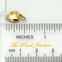 Load image into Gallery viewer, 14K Solid Yellow Gold Heart Charm Pendant