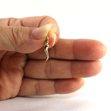 Load image into Gallery viewer, 14K Solid Yellow Gold Italian Horn Charm