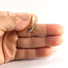 Load image into Gallery viewer, 14k Solid Yellow Gold Lobster Diamond Pendant Necklace