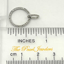 Load image into Gallery viewer, 14k White Gold Circle Diamond Pendant (46 Stones)