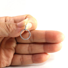 Load image into Gallery viewer, 14k White Gold Circle Diamond Pendant (46 Stones)