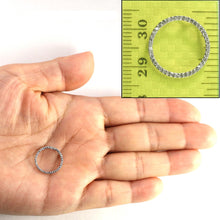 Load image into Gallery viewer, 14k White Gold Circle Diamond Pendant