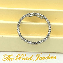 Load image into Gallery viewer, 14k White Gold Circle Diamond Pendant
