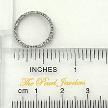 Load image into Gallery viewer, 14k White Gold Circle Diamond Pendant