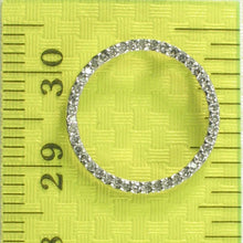 Load image into Gallery viewer, 14k White Gold Circle Diamond Pendant
