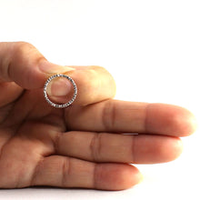 Load image into Gallery viewer, 14k White Gold Circle Diamond Pendant