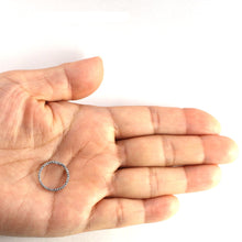 Load image into Gallery viewer, 14k White Gold Circle Diamond Pendant