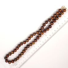 Load image into Gallery viewer, Chocolate Freshwater Cultured Pearl Necklace with 14K Yellow Gold Clasp
