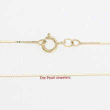 Load image into Gallery viewer, 14k Yellow Gold 0.6mm Classic Box Chain Necklace (16” or 18”)