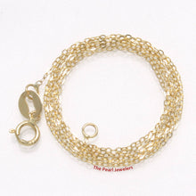 Load image into Gallery viewer, 14k Yellow Gold 0.9mm Flat Round Cable Chain Necklace