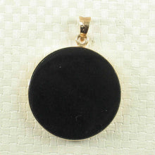Load image into Gallery viewer, 14k Yellow Gold Black Onyx &amp; Mother of Pearl Pendant