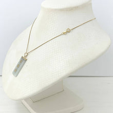 Load image into Gallery viewer, 14k Yellow Gold Celadon Green Jade Good Fortune Pendant