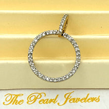 Load image into Gallery viewer, 14k Yellow Gold Circle 46 Diamond Pendant