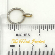 Load image into Gallery viewer, 14k Yellow Gold Circle 46 Diamond Pendant