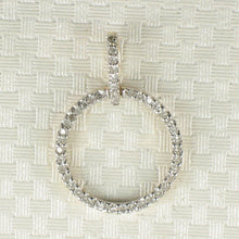 Load image into Gallery viewer, 14k Yellow Gold Circle 46 Diamond Pendant