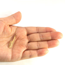 Load image into Gallery viewer, 14k Yellow Gold Comb Charm Pendant