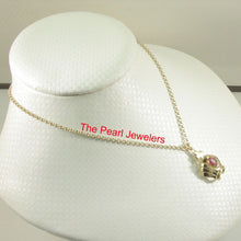 Load image into Gallery viewer, 14k Yellow Gold Crown Ruby &amp; Diamond Pendant