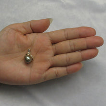 Load image into Gallery viewer, 14k Yellow Gold &amp; Diamond Silver-Tone Tahitian Pearl Pendant