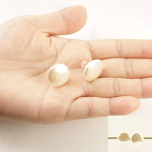 Load image into Gallery viewer, 14K Yellow Gold Extra Large Coin Pearl Stud Earrings