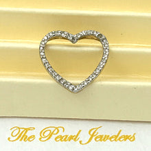 Load image into Gallery viewer, 14k Yellow Gold Heart Diamond Cross Pendant
