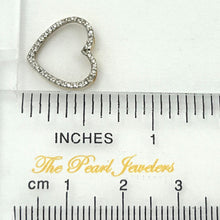 Load image into Gallery viewer, 14k Yellow Gold Heart Diamond Cross Pendant