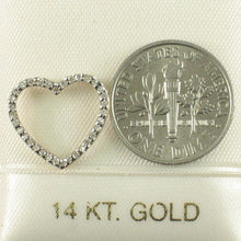 Load image into Gallery viewer, 14k Yellow Gold Heart Diamond Cross Pendant