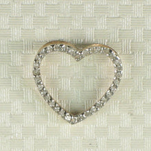 Load image into Gallery viewer, 14k Yellow Gold Heart Diamond Cross Pendant