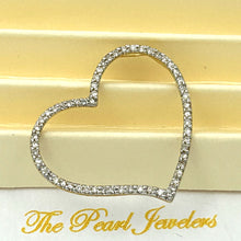 Load image into Gallery viewer, 14k Yellow Gold Heart Diamond Pendant Necklace (58 Stones)