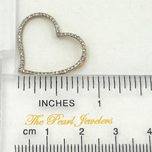 Load image into Gallery viewer, 14k Yellow Gold Heart Diamond Pendant Necklace (58 Stones)