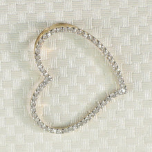 Load image into Gallery viewer, 14k Yellow Gold Heart Diamond Pendant Necklace (58 Stones)