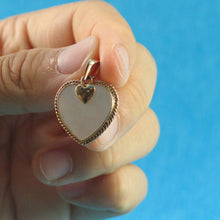 Load image into Gallery viewer, 14k Yellow Gold Heart Love Mother of Pearl Pendant