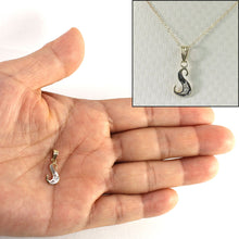 Load image into Gallery viewer, 14k Yellow Gold Initial S Pendant with Diamonds