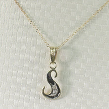 Load image into Gallery viewer, 14k Yellow Gold Initial S Pendant with Diamonds