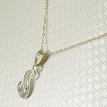 Load image into Gallery viewer, 14k Yellow Gold Initial S Pendant with Diamonds