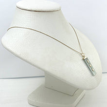 Load image into Gallery viewer, 14kt Yellow Gold “Love” “Good Luck” “Long Life” Celadon Green Jade Pendant