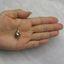 Load image into Gallery viewer, 14k Yellow Gold Octopus Black Tahitian Pearl &amp; Diamond Pendant