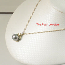 Load image into Gallery viewer, 14k Yellow Gold Octopus Black Tahitian Pearl &amp; Diamond Pendant